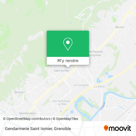 Gendarmerie Saint Ismier plan