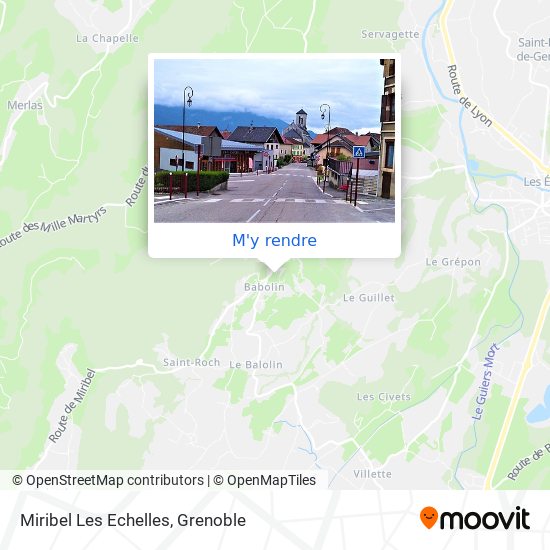 Miribel Les Echelles plan