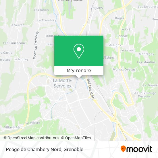 Péage de Chambery Nord plan