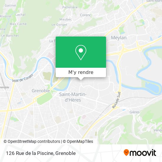 126 Rue de la Piscine plan
