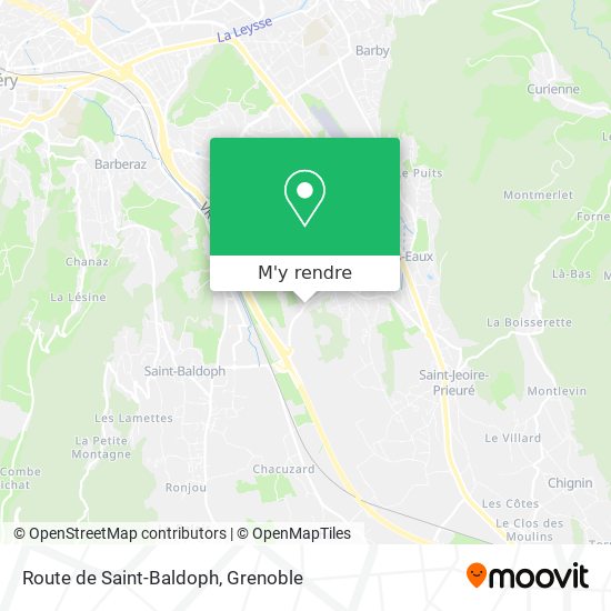 Route de Saint-Baldoph plan