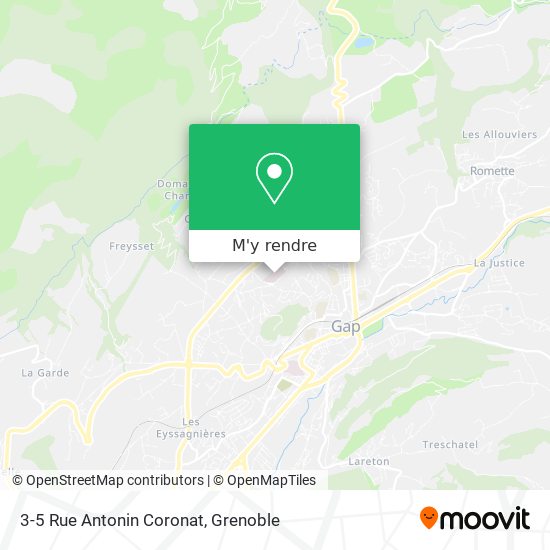 3-5 Rue Antonin Coronat plan
