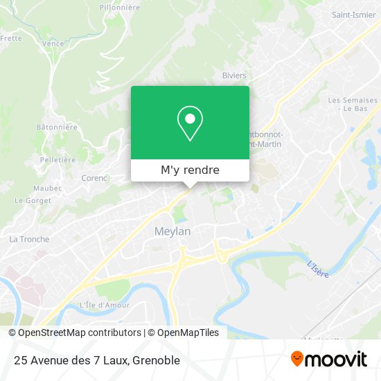 25 Avenue des 7 Laux plan
