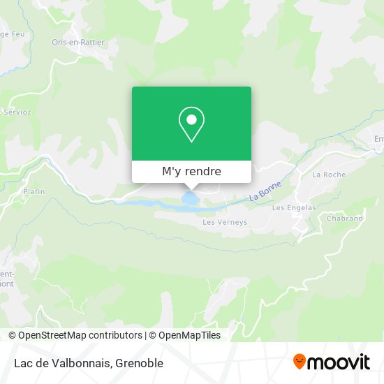 Lac de Valbonnais plan