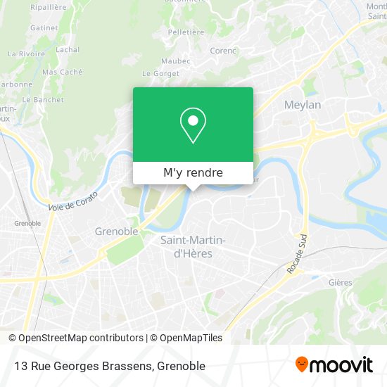 13 Rue Georges Brassens plan