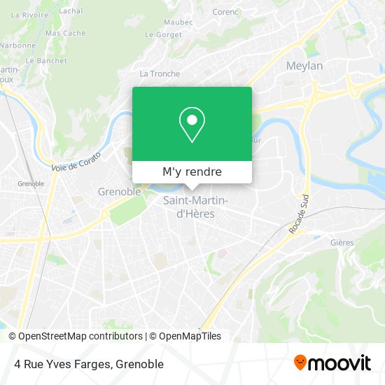 4 Rue Yves Farges plan