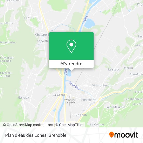 Plan d'eau des Lônes plan