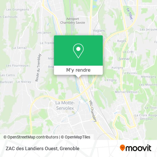 ZAC des Landiers Ouest plan