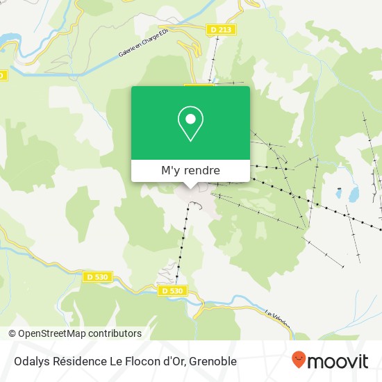 Odalys Résidence Le Flocon d'Or plan