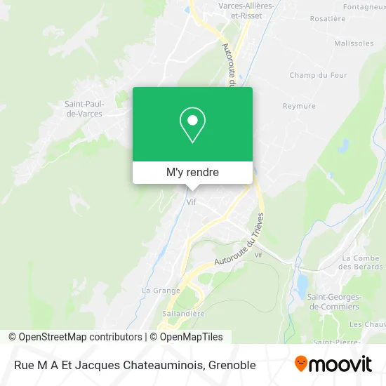 Rue M A Et Jacques Chateauminois plan