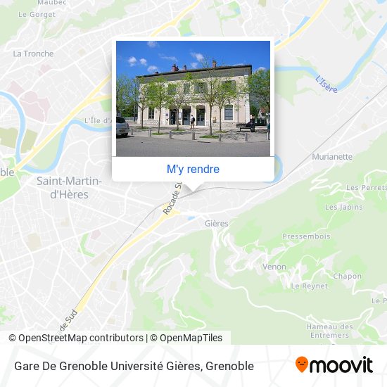 Gare De Grenoble Université Gières plan