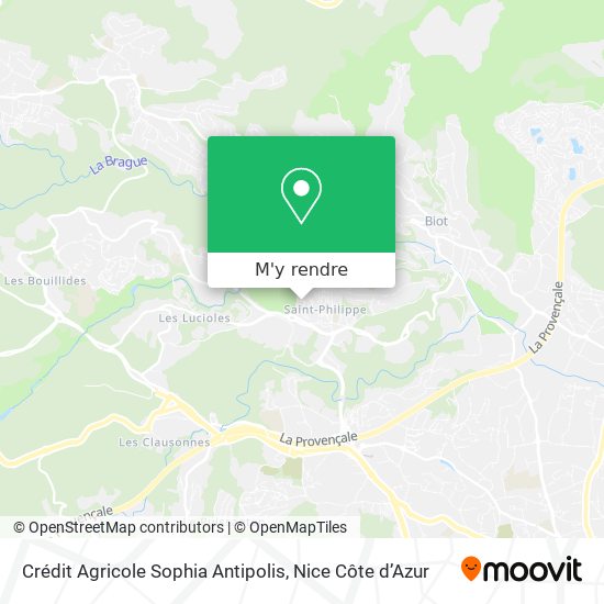 Crédit Agricole Sophia Antipolis plan