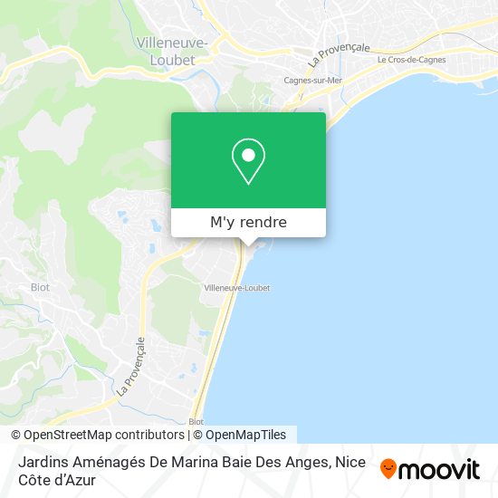 Jardins Aménagés De Marina Baie Des Anges plan