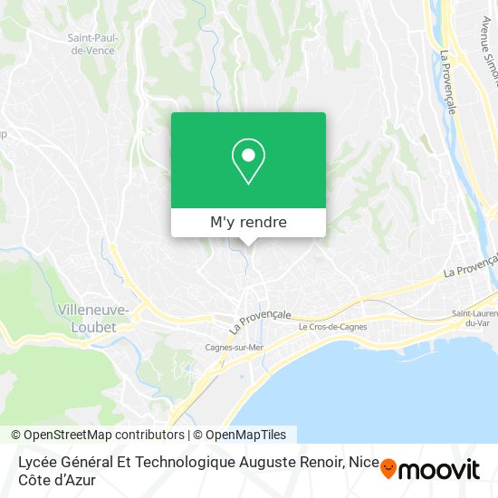 Lycée Général Et Technologique Auguste Renoir plan