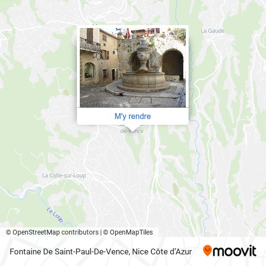 Fontaine De Saint-Paul-De-Vence plan