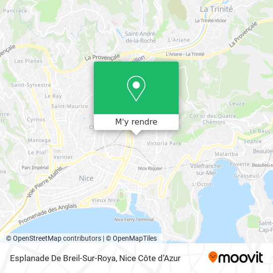 Esplanade De Breil-Sur-Roya plan