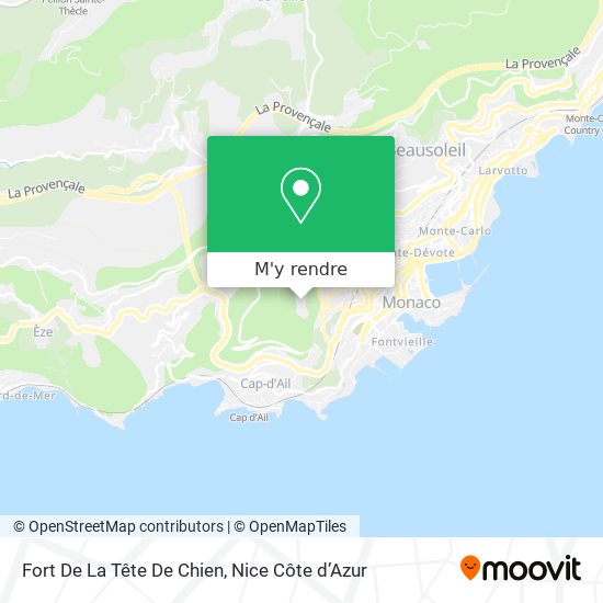 Fort De La Tête De Chien plan