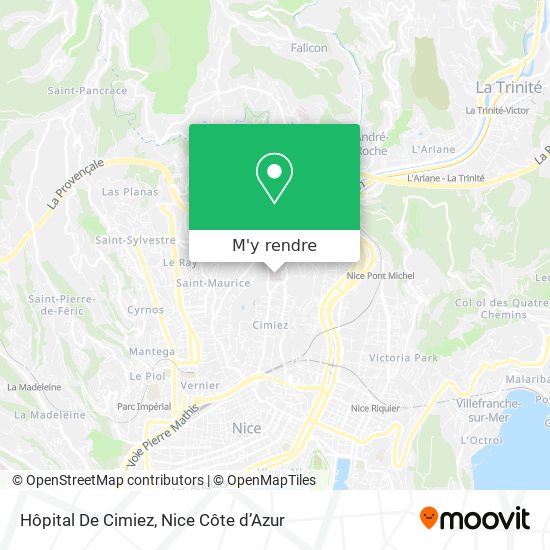 Hôpital De Cimiez plan