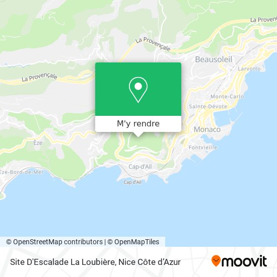 Site D'Escalade La Loubière plan