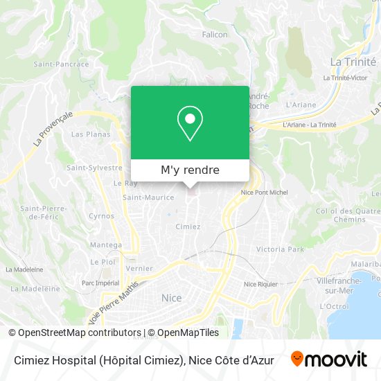 Cimiez Hospital (Hôpital Cimiez) plan