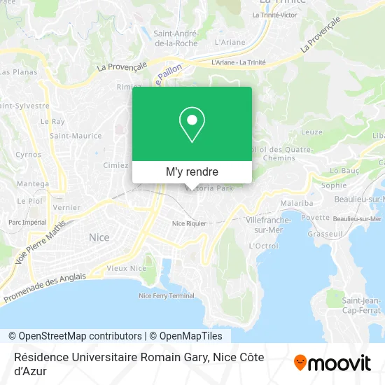 Résidence Universitaire Romain Gary plan