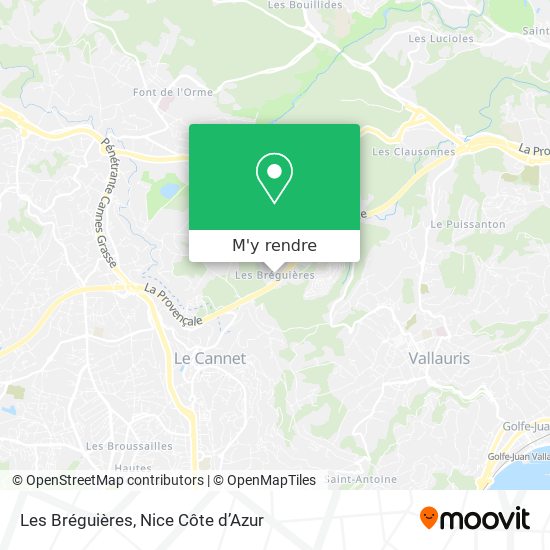 Les Bréguières plan
