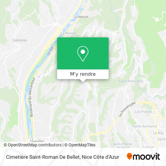 Cimetière Saint-Roman De Bellet plan