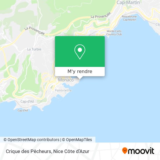 Crique des Pêcheurs plan