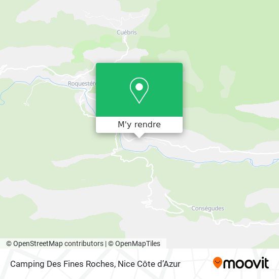Camping Des Fines Roches plan