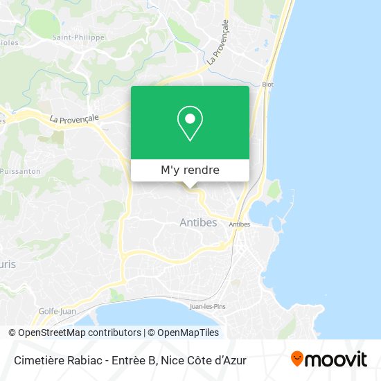 Cimetière Rabiac - Entrèe B plan