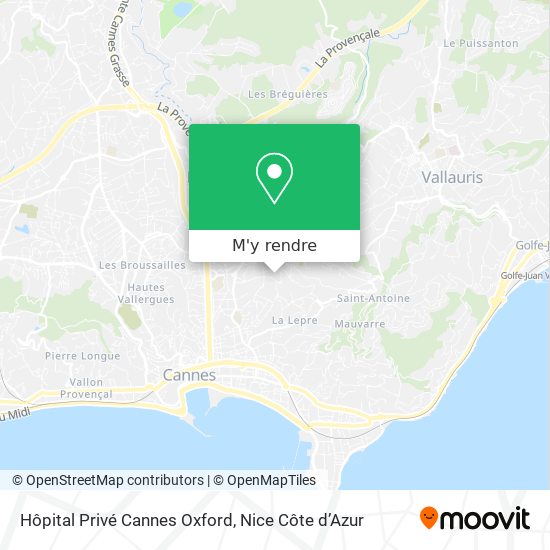Hôpital Privé Cannes Oxford plan