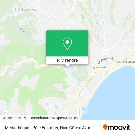 Médiathèque - Pôle Escoffier plan