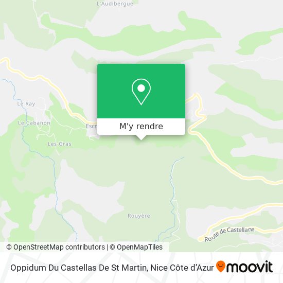 Oppidum Du Castellas De St Martin plan