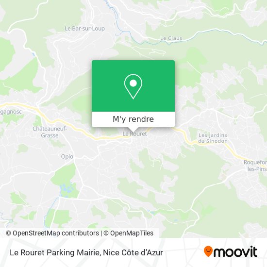 Le Rouret Parking Mairie plan