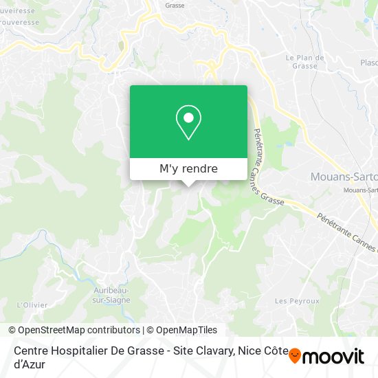 Centre Hospitalier De Grasse - Site Clavary plan