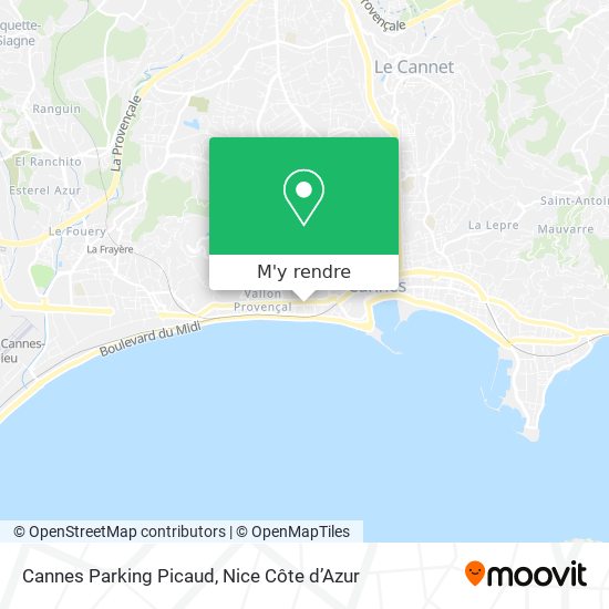 Cannes Parking Picaud plan