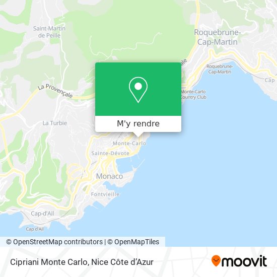 Cipriani Monte Carlo plan