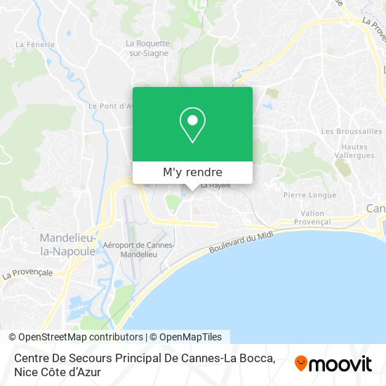 Centre De Secours Principal De Cannes-La Bocca plan
