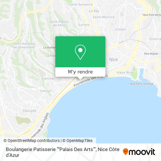 Boulangerie Patisserie ""Palais Des Arts"" plan