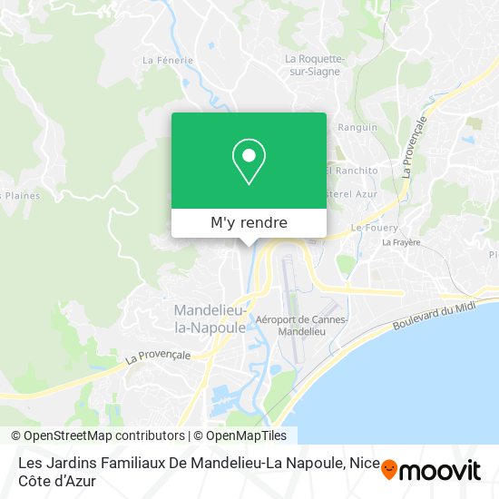 Les Jardins Familiaux De Mandelieu-La Napoule plan