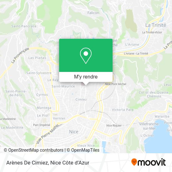 Arènes De Cimiez plan