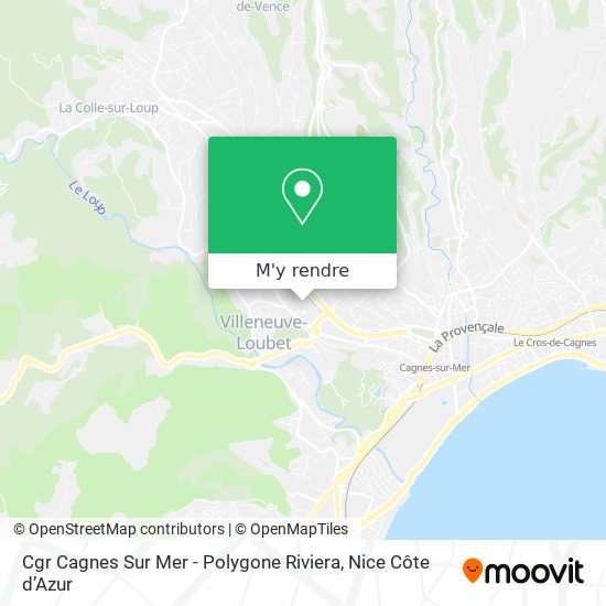 Cgr Cagnes Sur Mer - Polygone Riviera plan