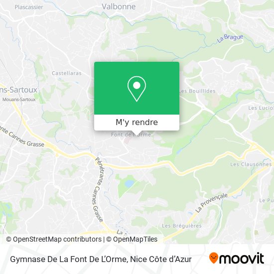 Gymnase De La Font De L’Orme plan