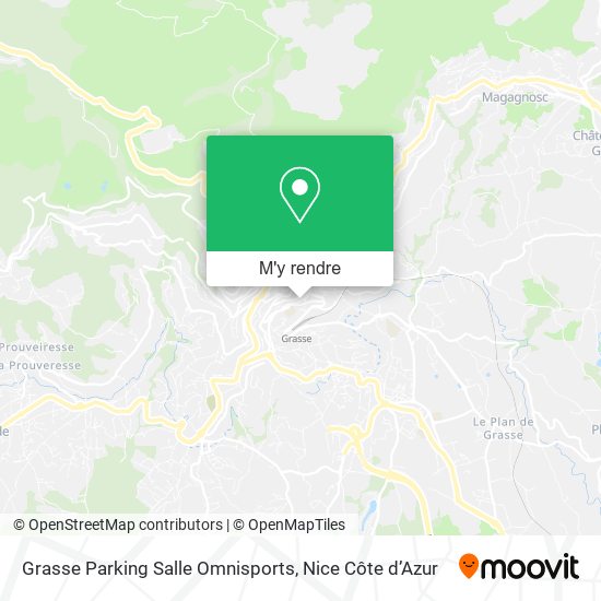 Grasse Parking Salle Omnisports plan