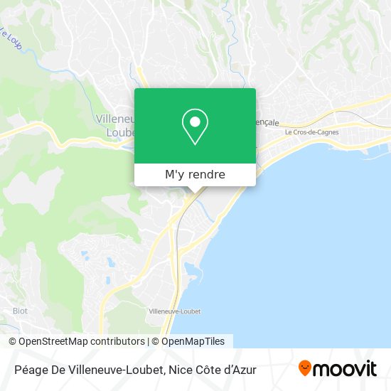 Péage De Villeneuve-Loubet plan