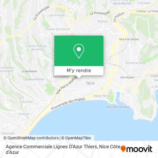 Agence Commerciale Lignes D'Azur Thiers plan