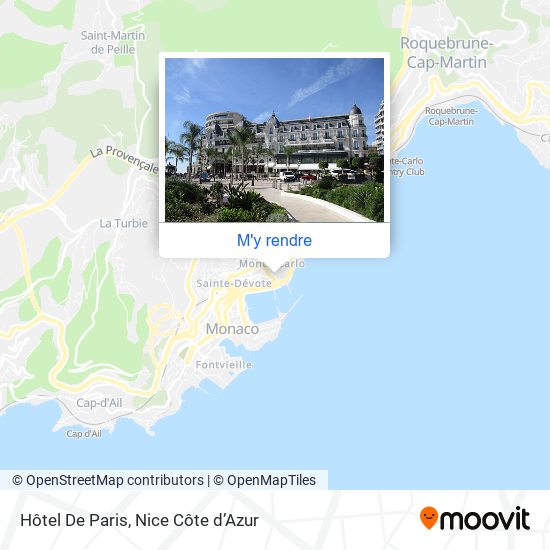 Hôtel De Paris plan