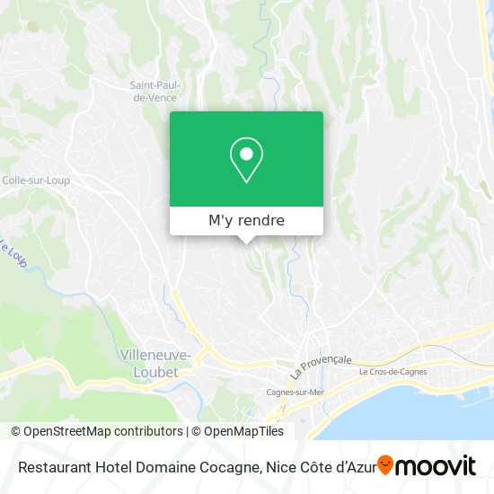 Restaurant Hotel Domaine Cocagne plan