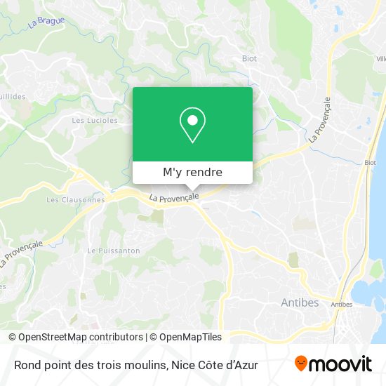 Rond point des trois moulins plan