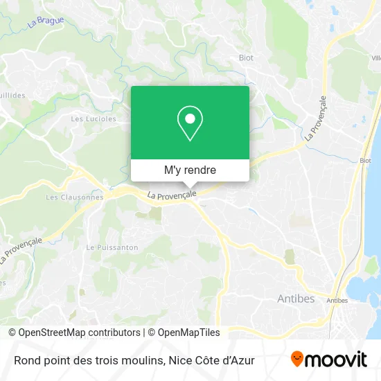 Rond point des trois moulins plan
